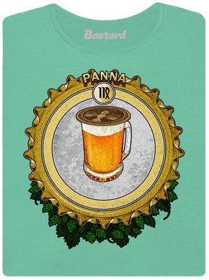 Pivný horoskop: Panna dámske tričko prémium Mint Mal