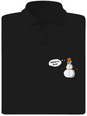 Mrznú mi gule pánska polokošeľa Black