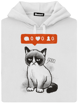 Grumpy dámska mikina klokanka White