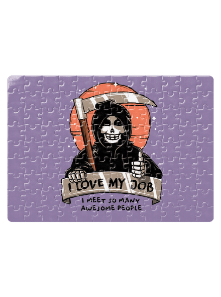 I love my job puzzle White