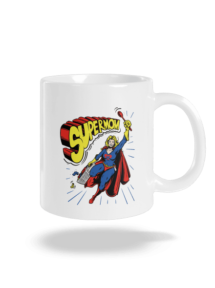 Supermom klasický hrnček White