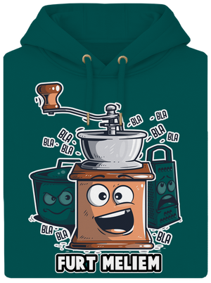 Mlynček unisex mikina premium Emerald Green