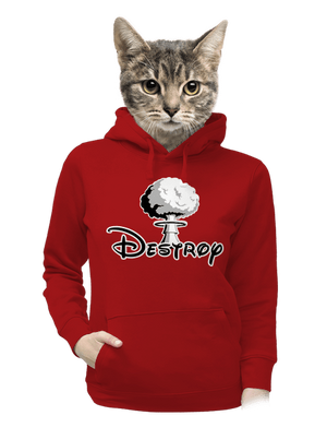 Destroy dámska mikina klokanka Red Mal