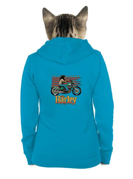 Bob Harley dámska mikina na zips Blue Atol