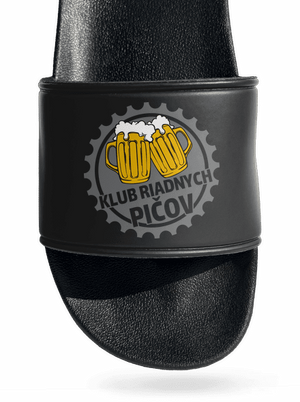 Klub riadnych pičov šľapky Black