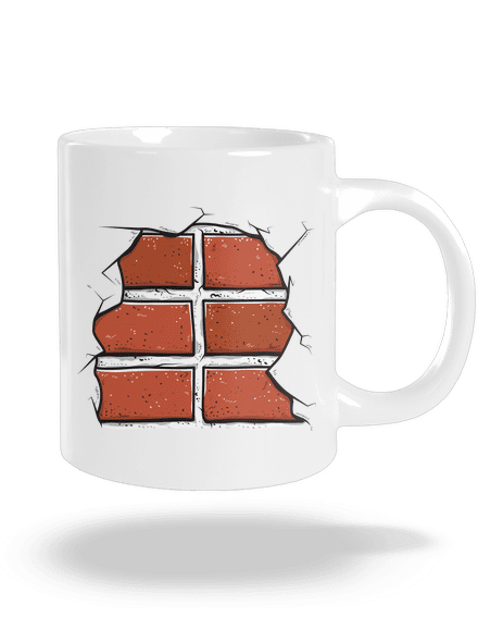 Tehly veľký hrnček White