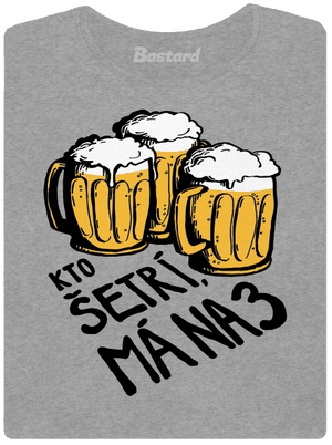 Kto šetrí, má na tri dámske tričko Dark Gray Melange