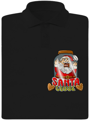 Santa Close pánska polokošeľa Black