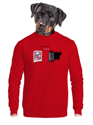 unisex mikina bez kapucne