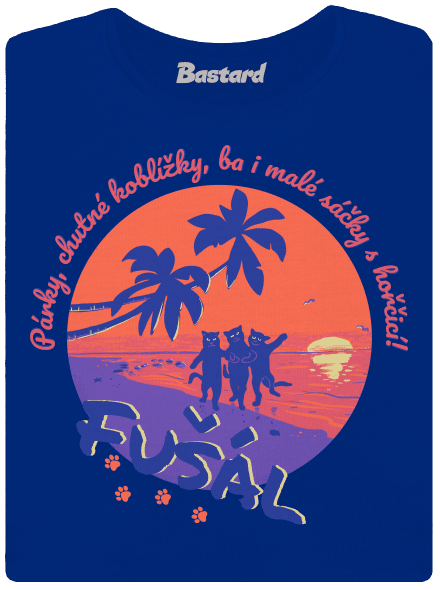Fušál dámske tričko s lemom Royal Blue Mal