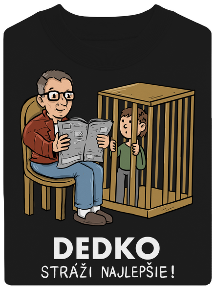 Dedko stráži najlepšie unisex mikina bez kapucne Black