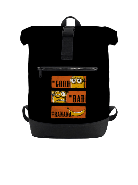 Hodný zlý a banán batoh Black