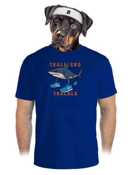 Tralalero Tralala – Italian Brainrot pánske športové tričko Royal Blue Mal