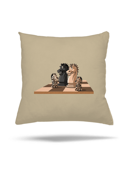 Šachová rodina vankúš Beige