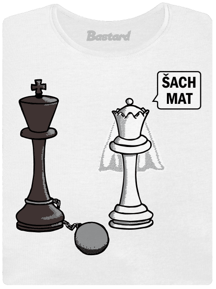 Šach mat dámske tričko White