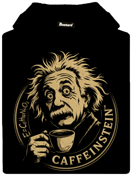 Caffeinstein pánska mikina klokanka Black