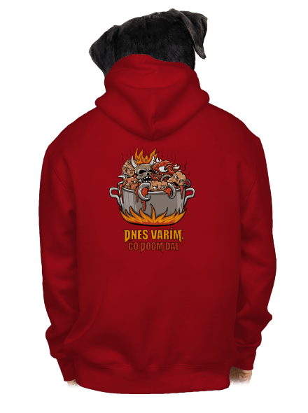 Čo Doom dal pánska mikina na zips Red