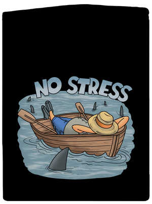 No stress pánska mikina na zips Black