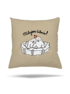 Milujem túlenie vankúš Beige