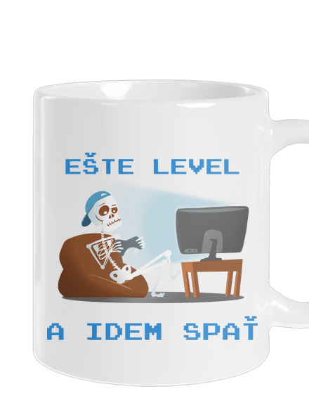 Ešte level klasický hrnček White