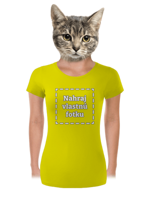 Vlastná potlač dámske tričko prémium Lemon