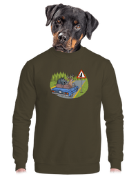 unisex mikina bez kapucne