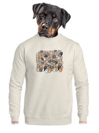 unisex mikina bez kapucne