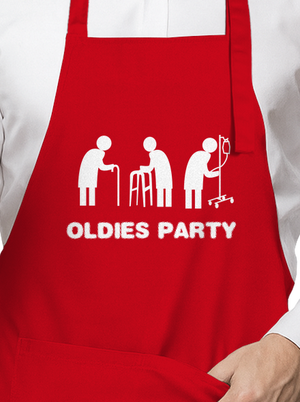Oldies party zástera Red