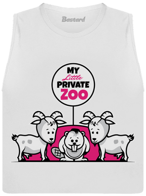 ZOO dámske tielko voľné White