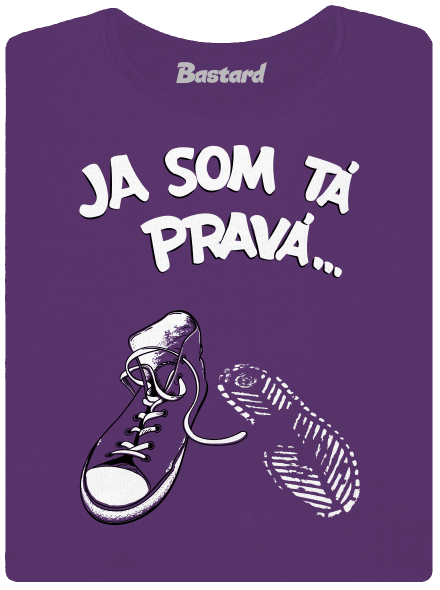 Hľadám tú pravú dámske tričko prémium Purple