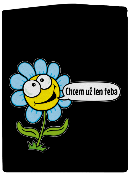 Chcem už len teba dámska mikina na zips Black