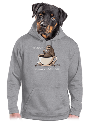 V presse pánska mikina klokanka Light Melange