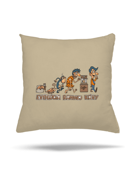 Evolúcia rannej kávy vankúš Beige