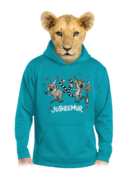 Jubilemur detská mikina klokanka Hawaiian Blue