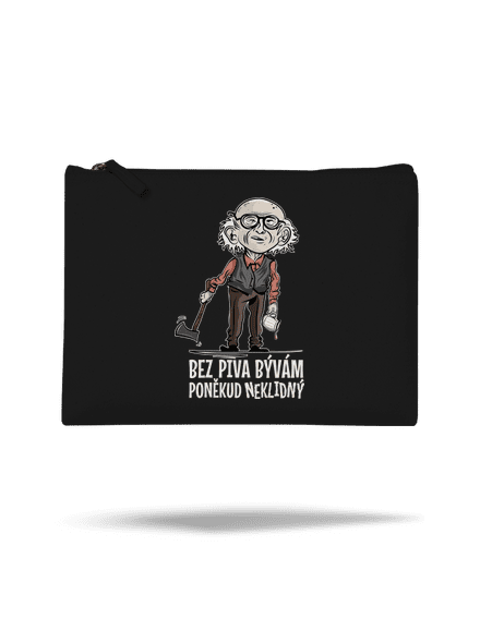 Neklidný bez piva taštička Black