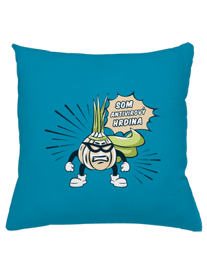 Antivirový hrdina vankúš Blue Turquoise