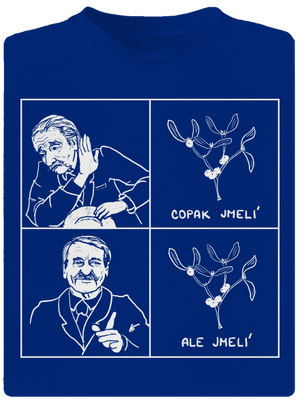 Cimrman: Copak jmelí pánske športové tričko Royal Blue Mal