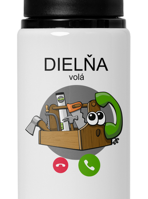 Dielňa volá flaša na vodu White