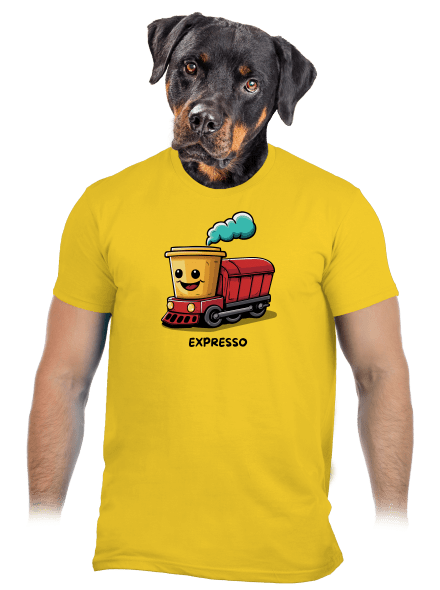 Expresso pánske tričko Gold