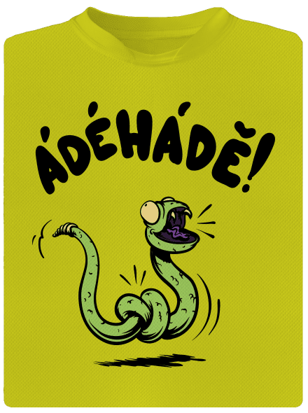 Ádéhádě detské športové tričko Neon Yellow