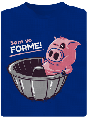 Vo forme pánske športové tričko Royal Blue Mal