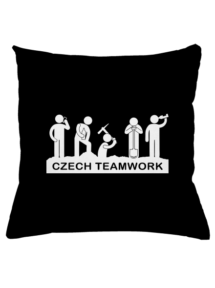 Czech Teamwork vankúš Black
