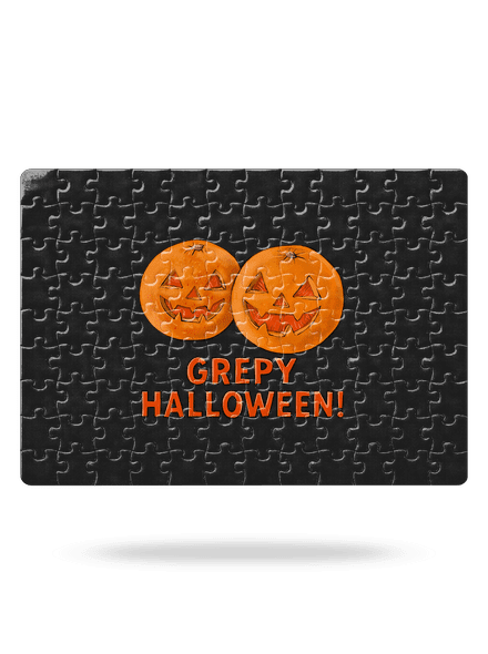 Grepy Halloween puzzle White