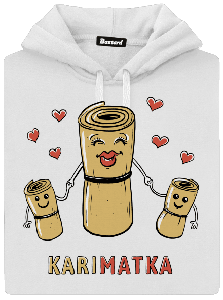 Karimatka dámska mikina klokanka White