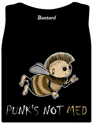 Punks Not Med dámske tielko klasické Black