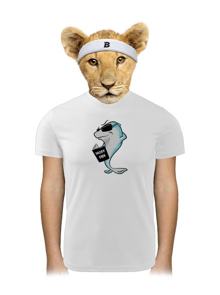 Moby Dick detské športové tričko White