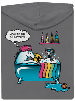 Ako sa stať jednorožcom dámska mikina na zips Steel Gray