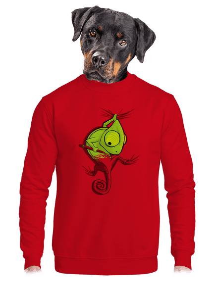 Zmizík unisex mikina bez kapucne Red