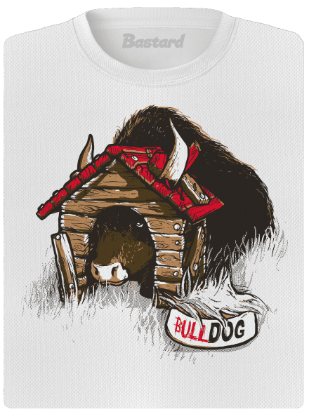Bulldog dámske športové tričko White