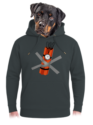 Dynamit unisex mikina premium Charcoal